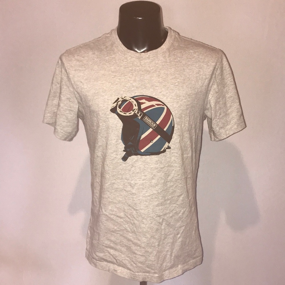 Barbour Men’s T-Shirts 1 grey and 1 red size Large